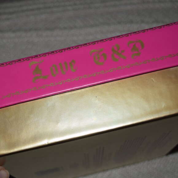 Juicy Couture Pink Gold Logo Perfume Empty Box 12" x 8.5 x 3" VIVA LA JUICY L24 - Picture 3 of 7